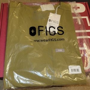 Figs Martini Olive Small Catarina Scrub Top New W Tags